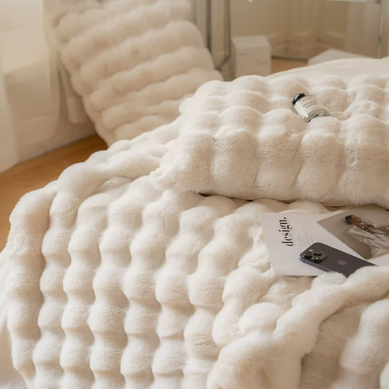 Emery™ Rabbit Fur Blanket