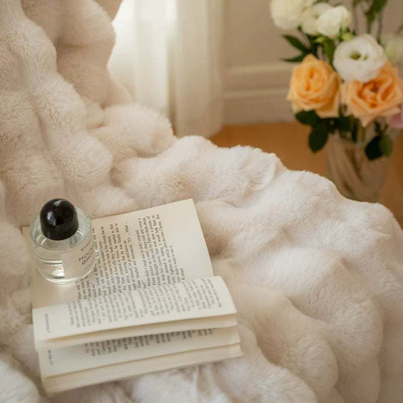 Emery™ Rabbit Fur Blanket