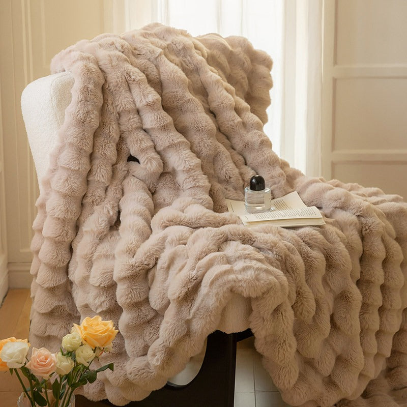 Emery™ Rabbit Fur Blanket