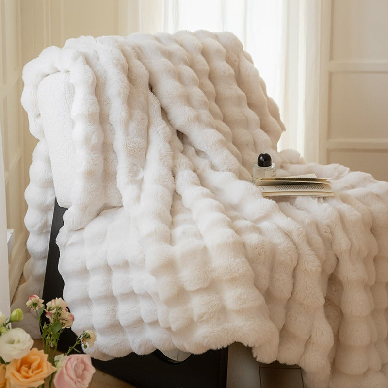 Emery™ Rabbit Fur Blanket